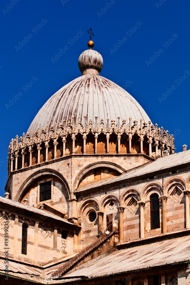 Cathedral dome, Pisa, Italy.