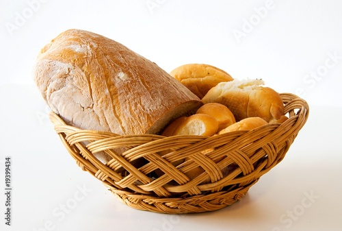 Bread in trug photo