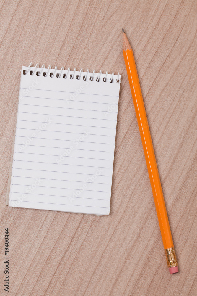 pencil and notepad pencil and notepad
