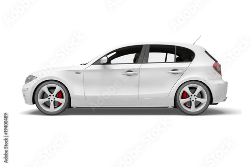 Sport car made in 3d