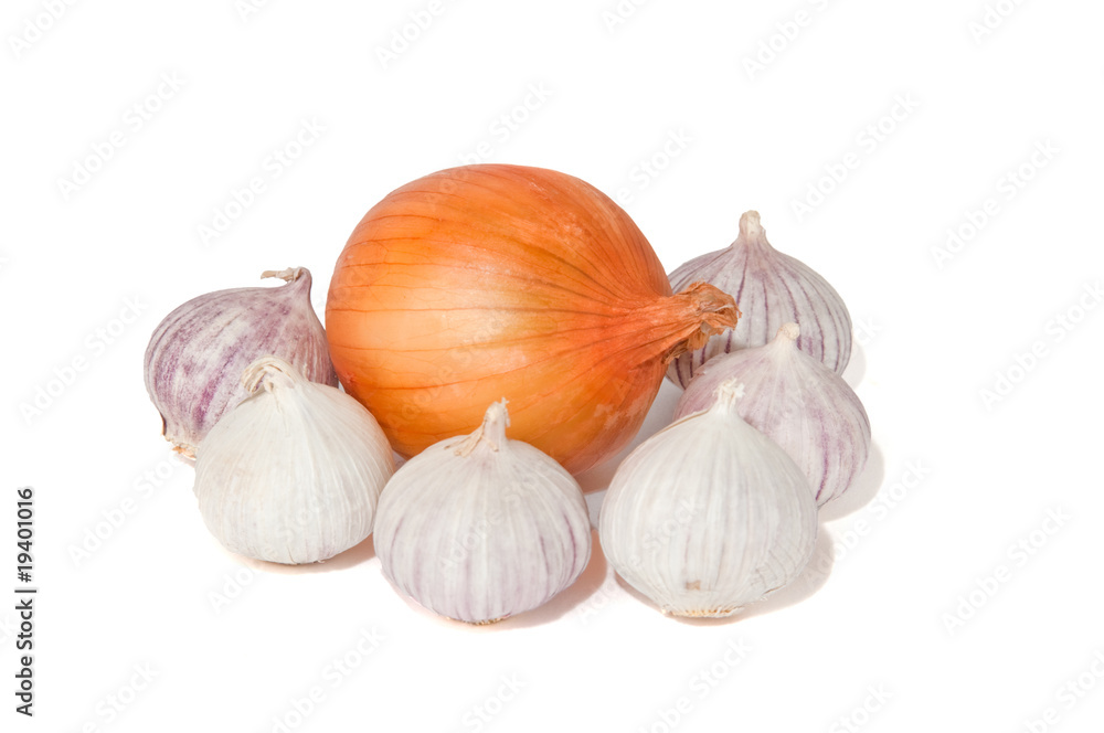 Obraz premium onion and garlic