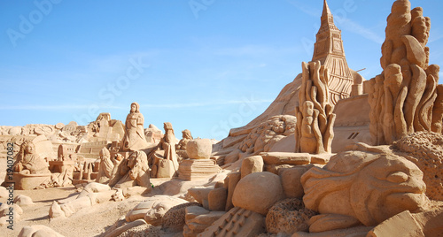 sand sculpture photo