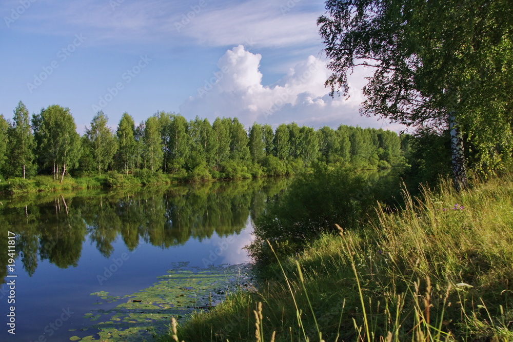 Ural nature, river Chusovaya, Perm Krai