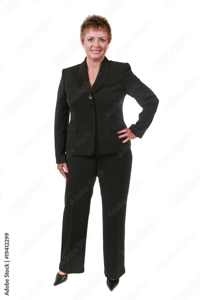 Full length image of a business woman isolated on white Full length image of a business woman isolated on white