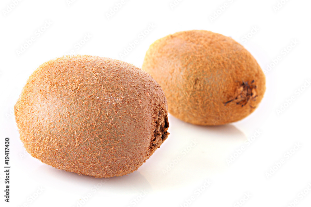 Two kiwi isolated on white Two kiwi isolated on white