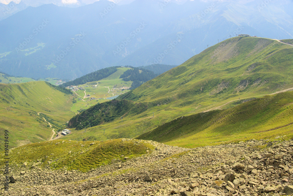 Fototapeta premium Furglerwanderung - hiking to mountain Furgler 37
