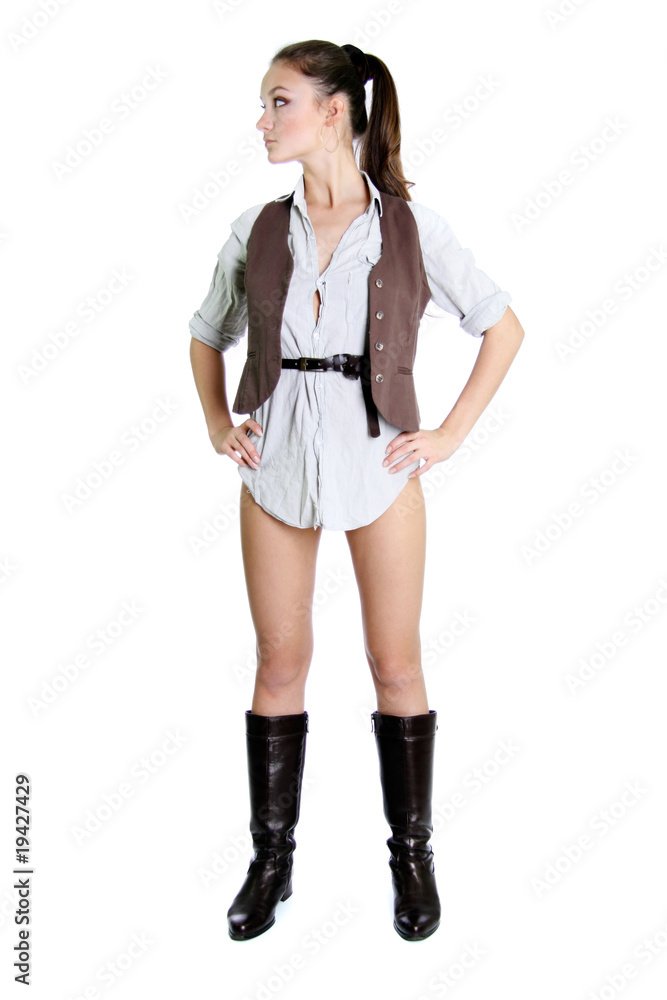 Full length portrait of an attractive woman Full length portrait of an attractive woman