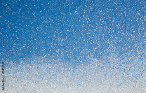 Gefrorene Glasscheibe