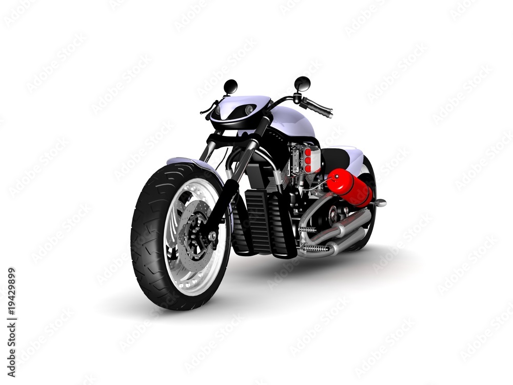 modern motorcycle isolated on white background modern motorcycle isolated on white background