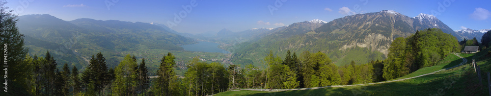 Obraz premium Panorama nad Obwalden
