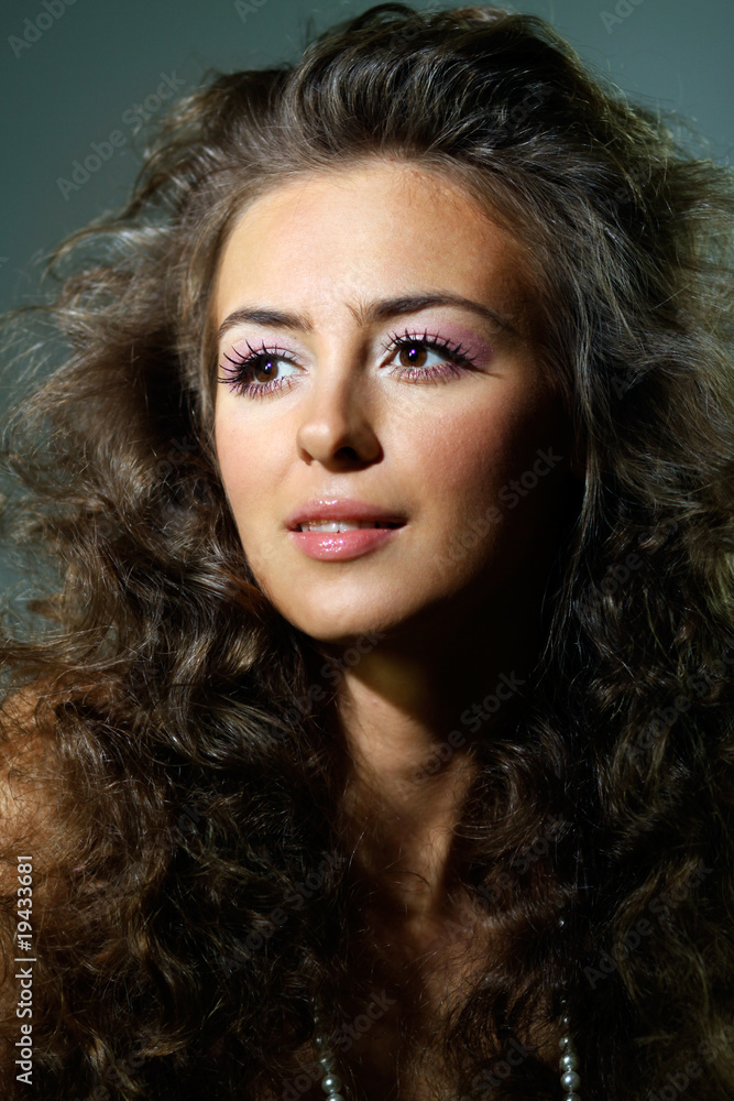 Closeup portrait of an attractive woman Closeup portrait of an attractive woman