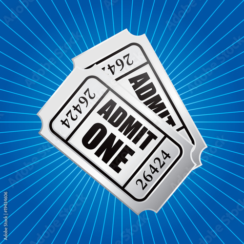 admission ticket blue starbust
