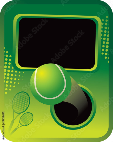 tennis ball green halftone template
