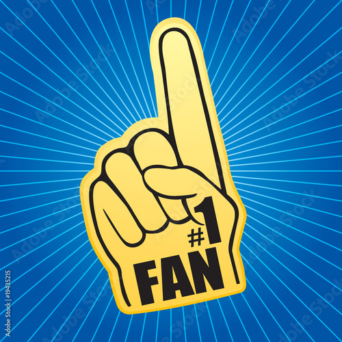 fan hand blue starburst