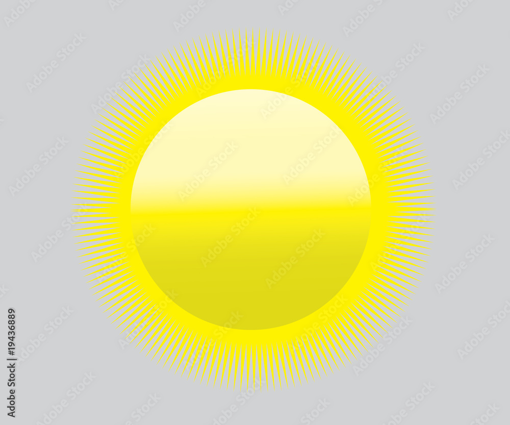 hot sun symbol global warming high temperatures drought