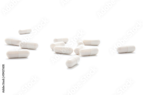 Fototapeta kuchenna white capsules