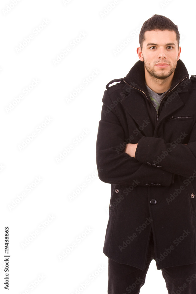 portrait of young casual man, isolated on white background portrait of young casual man, isolated on white background
