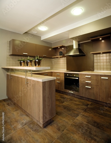 Beautiful and modern kitchen interior design.