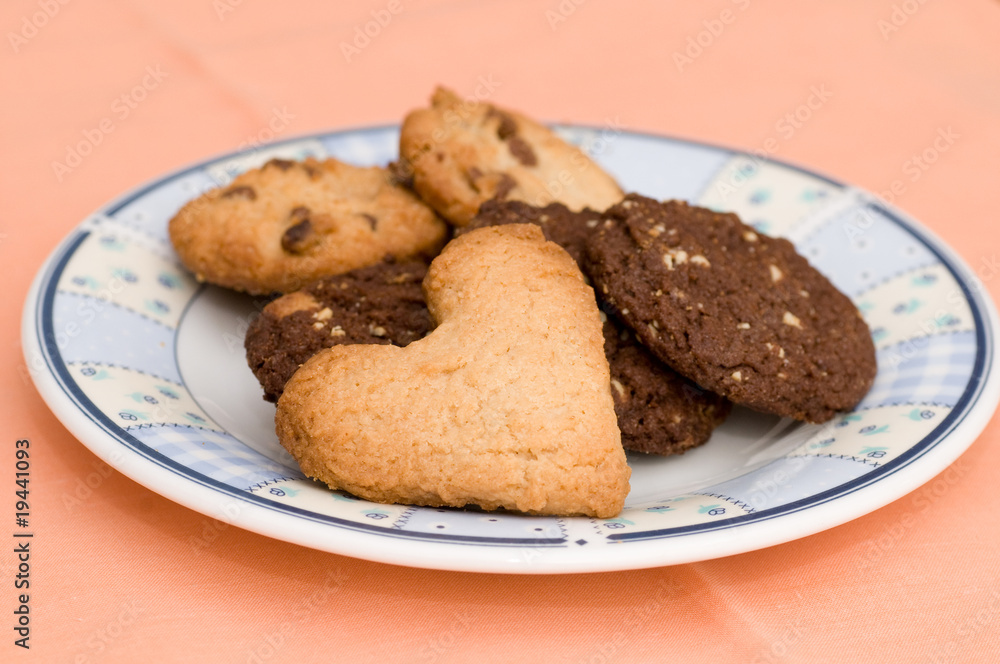 Freshly bakes cookies ready to be served Freshly bakes cookies ready to be served