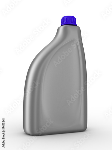Lubricating oil bottle on w...