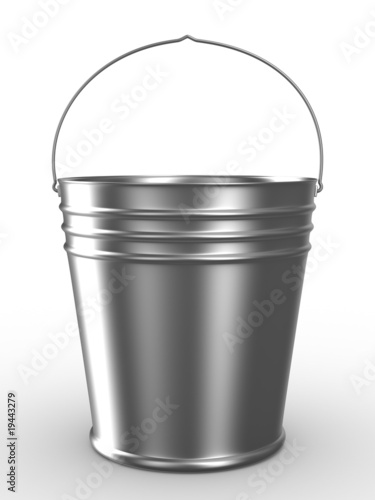 Bucket on white background....