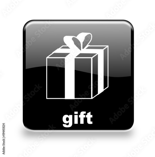 Button Geschenk black