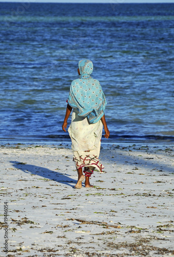 woman on beach photo