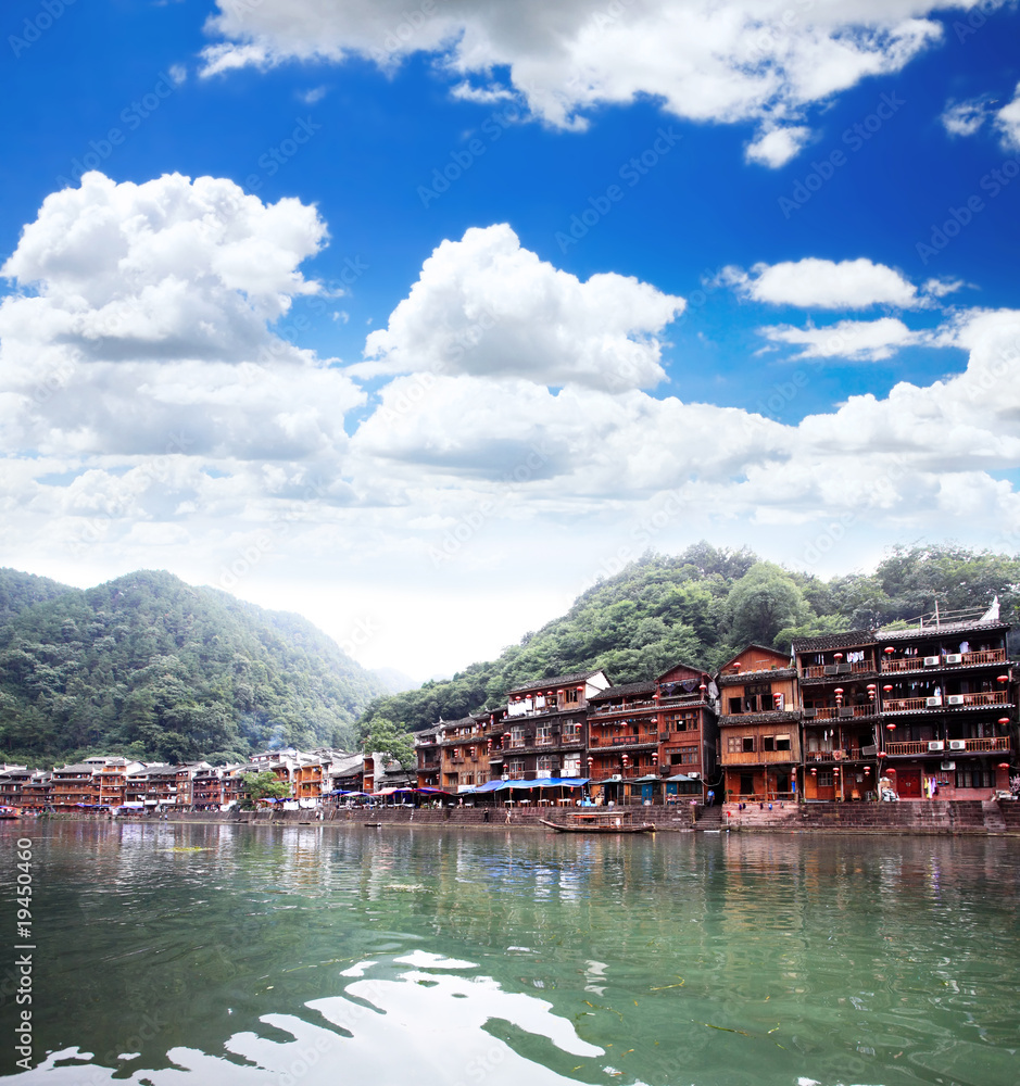 Fototapeta premium The scenery of Phoenix Town in China