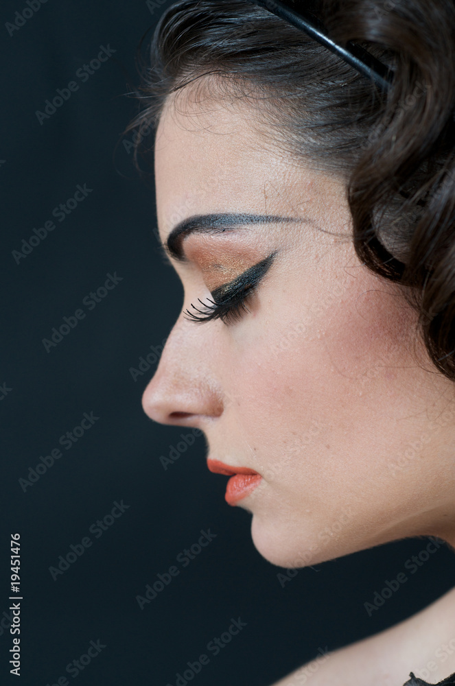 Beautiful Model in profile Beautiful Model in profile