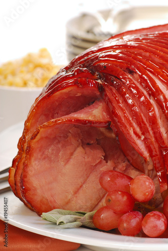 Obraz na płótnie Easter spiral cut ham w salonie