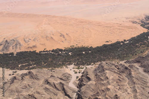 Vue aérienne du désert du Namib