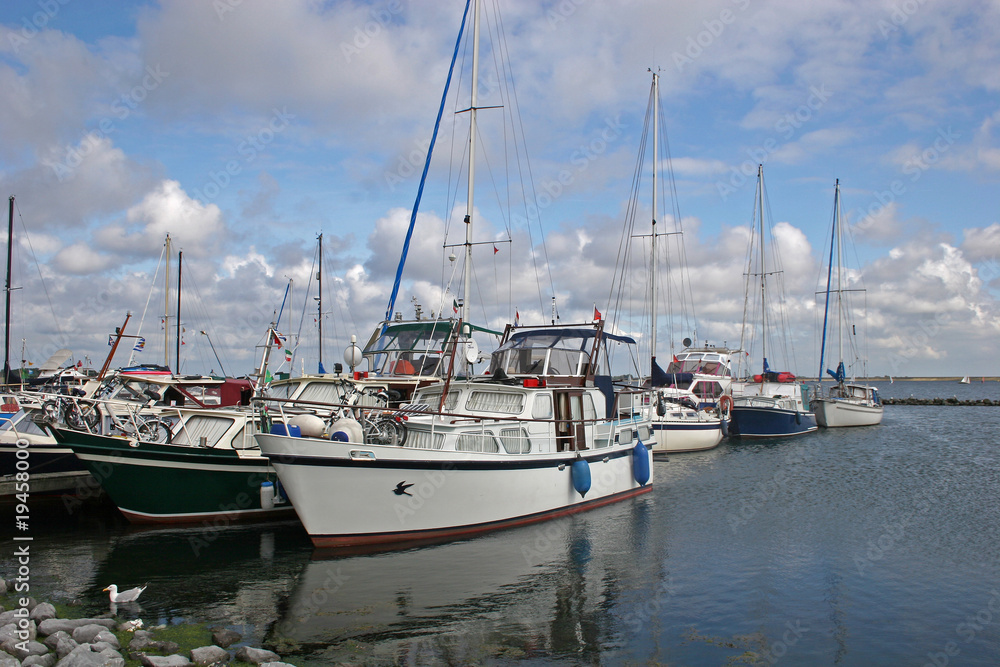 yachts in marina, Holland
