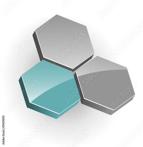 Logo hexagons