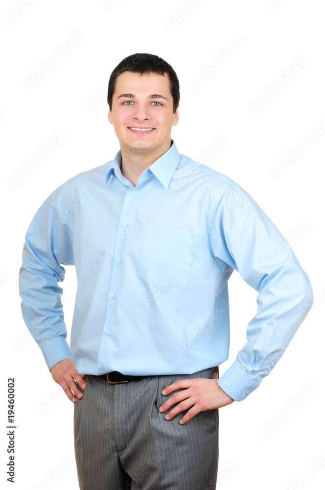 Portrait of a confident businessman isolated on white Portrait of a confident businessman isolated on white