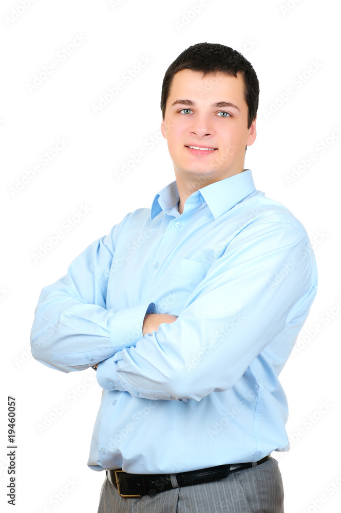 Portrait of a confident businessman isolated on white Portrait of a confident businessman isolated on white