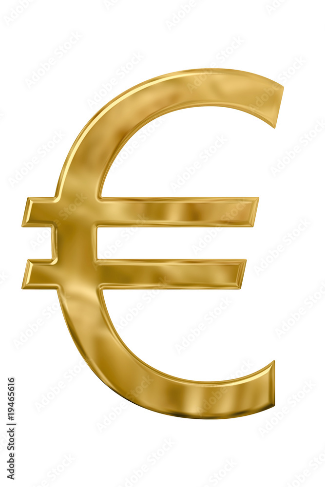 Gold Euro Sign Gold Euro Sign