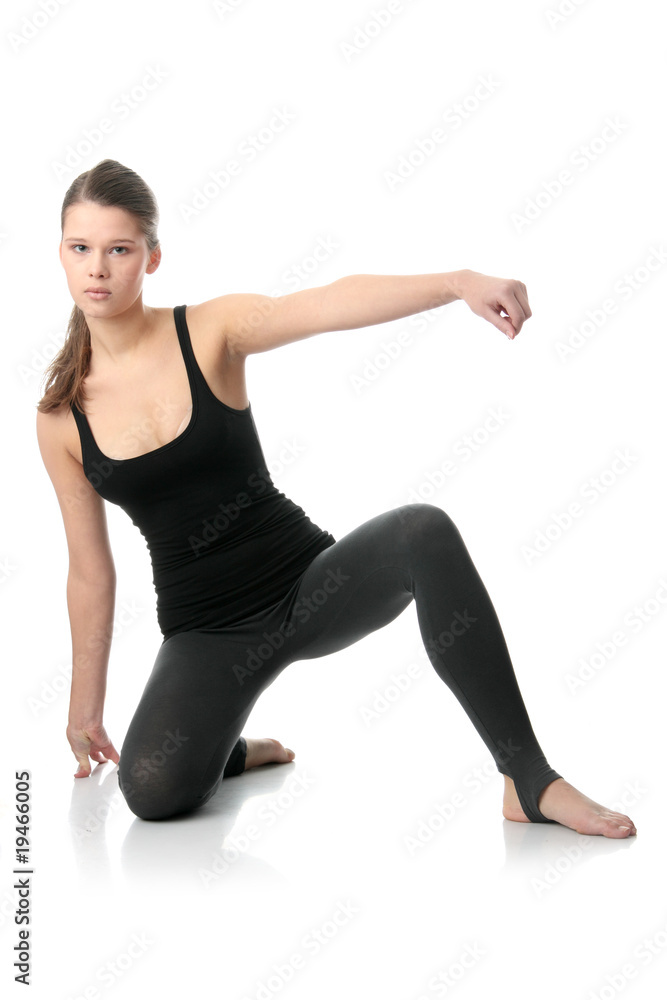 Beautiful young woman doing exercise Beautiful young woman doing exercise