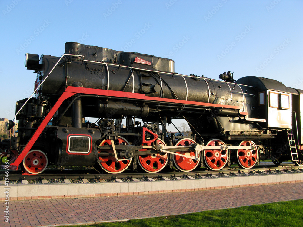 Naklejka premium Ancient Lokomotiv 40 ies.