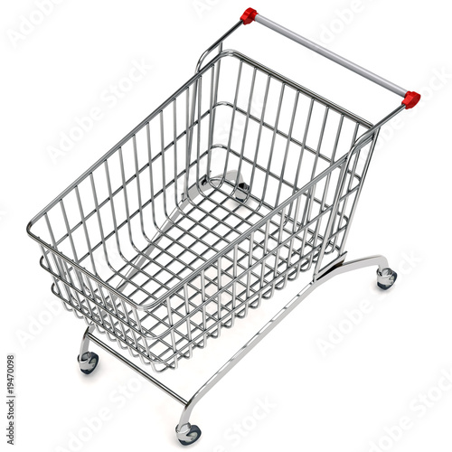 metal shopping trolley