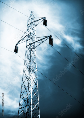 Wallpaper Mural long lines of powerline towers Torontodigital.ca