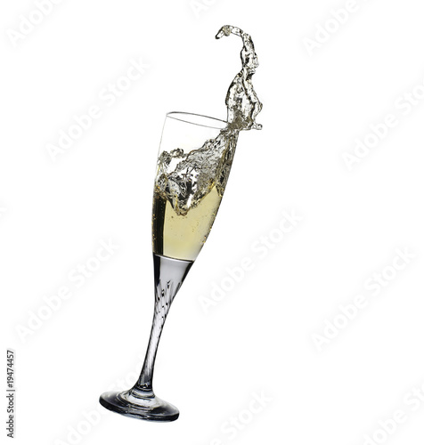 Glass of champange photo