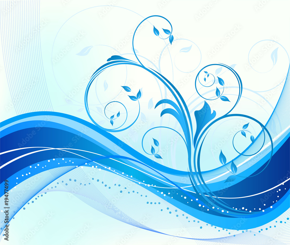 Floral abstract backgrounds vector