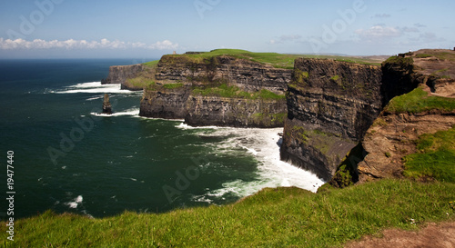 famous cliffs of moher seascape from the west ireland
