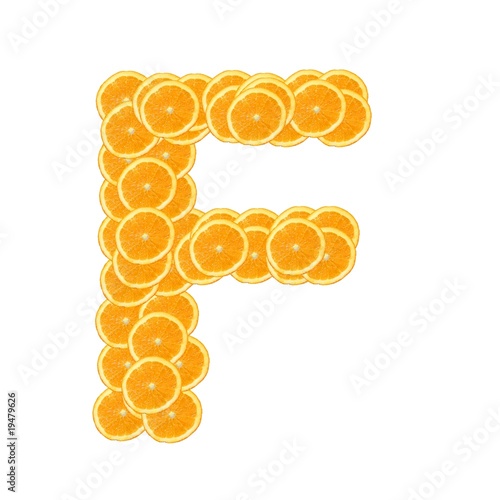 orange fruit alphabet photo