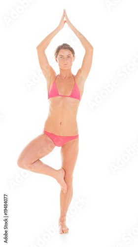active woman isolated portrait