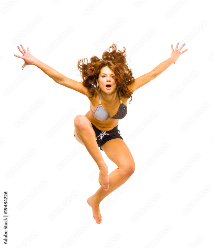 active woman isolated portrait active woman isolated portrait