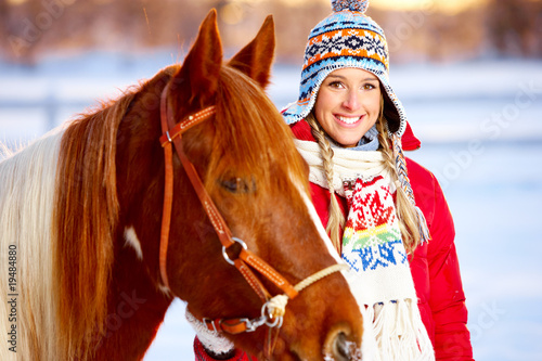 Woman with horse