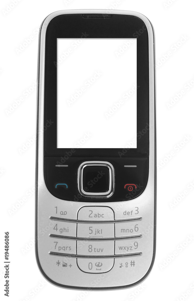 Cell phone isolated on white background Cell phone isolated on white background