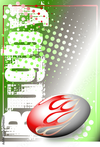 rugby green poster background