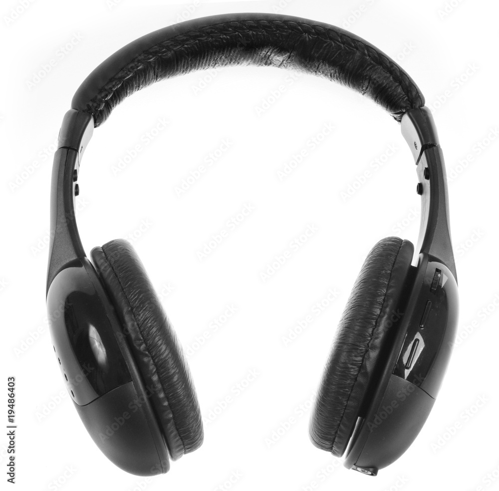 Wireless headphones isolated on white background Wireless headphones isolated on white background